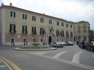La sede della Provincia di Foggia presso Palazzo Dogana a Foggia