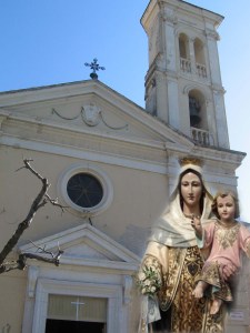 La chiesa del Purgatorio e  la Madonna del Carmine
