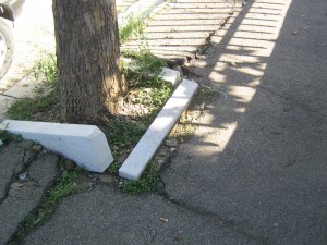 Una foto scattata dal blog qualche anno fa che denunciava lo stato di abbandono di via pertini, cliccando sulla foto è possibile andare all'articolo del 7 Ottobre 2009