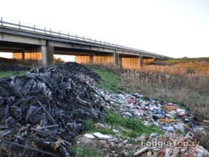 Una discarica di rifiuti