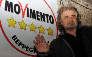Il leader del Movimento 5 Stelle Beppe Grillo