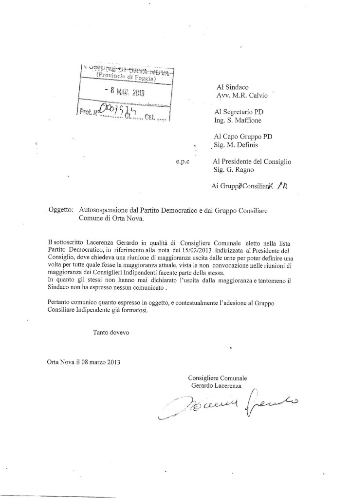 Autosospensione PD Lacerenza