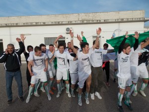 I festeggiamenti a fine partita