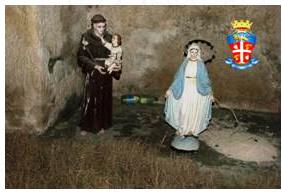 Le statue rubate ad Ascoli Satriano (foto da Stato Quotidiano)