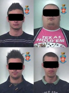 I quattro arrestati