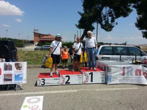 Il podio della gara di domenica a Melfi