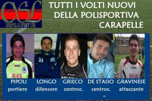 I nuovi arrivi in casa Carapelle, foto da Carapelle Sport Live