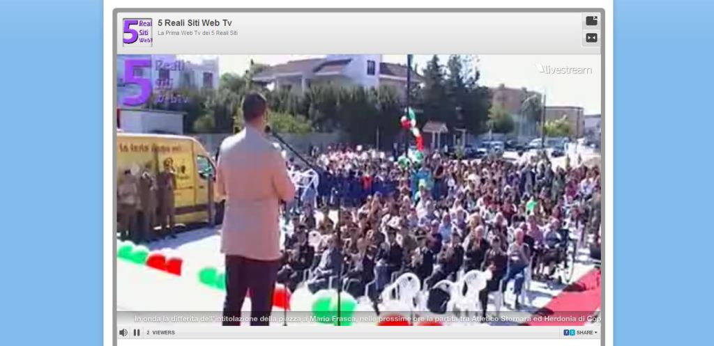 Intitolazione Piazza Mario Frasca