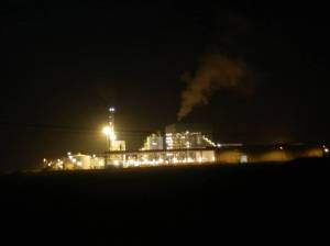 Una foto scattata da Isabella Antonacci e postata su Facebook che dimostra l'attività notturna