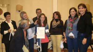 Un momento della premiazione