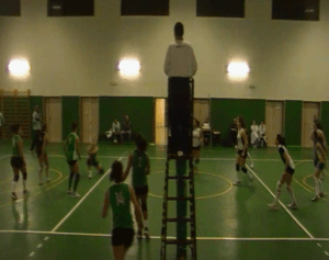 Un momento del match della Sporting a Bitonto