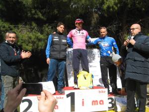 Il podio della prima tappa del GirotondoBike, foto da Facebook