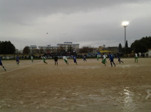 Un momento del derby tra Reali Siti e Atletico Stornara, foto di Luca Caporale