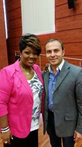 Cheryl Poter e il direttore artistico Lorenzo Ciuffreda