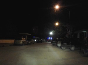 Il luogo dell'incendio in Via Tratturo Incoronata, foto di Luca Caporale