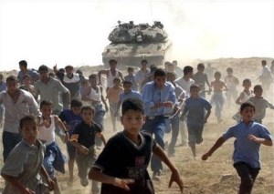 Una foto del conflitto Israelo-Palestinese