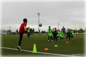 Un allenamento del settore giovanile dell'Herdonia Calcio, foto di Anna Pastore dal sito Herdoniacalcio.it