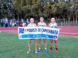 I Podisti di Capitanata ortesi a Foggia aI Campo Comunale di Atletica “Nunzio Mondelli”