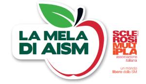 Il logo dell'iniziativa La Mela di AISM