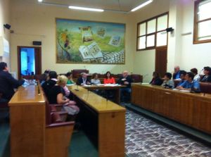 Un momento del tavolo tecnico per la sicurezza delle scuole