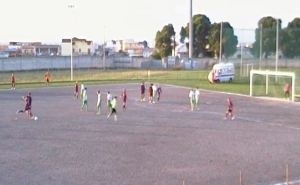 Il gol del San Marco su punizione, l'arbitro fa battere senza fischiare