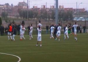 Una esultanza a fine gara del Carapelle