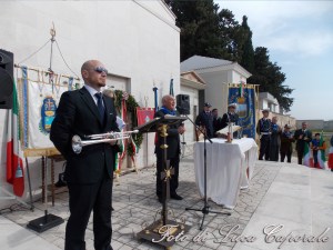 Un momento di una celebrazione presso il Sacrario di due anni fà, foto di Luca Caporale