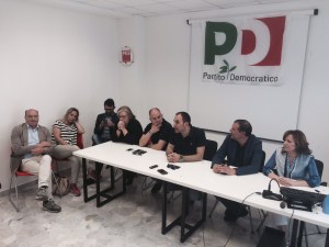 La conferenza stampa del PD