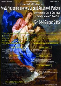 Il programma completo della Festa Patronale