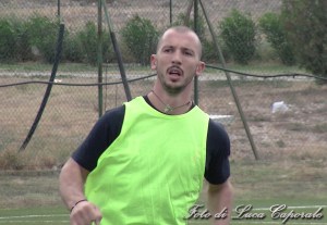 Il bomber Fabio D'Introno Polisportiva Sporting Ordona, foto di Luca Caporale