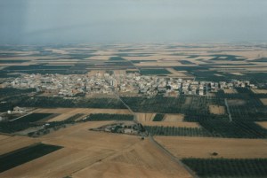 Una veduta dall'alto di Stornarella