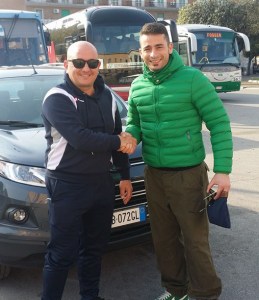 Il presidente Mariano Tarantino ed il portiere Giovanni Stango