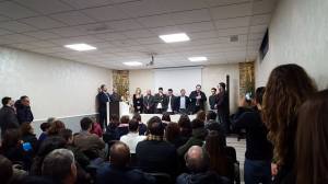 L'intervento di Michele Monaco durante la conferenza di presentazione della Tecnomaster.biz