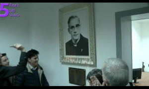 Il quadro di Don Michele Ventrella all'interno della struttura