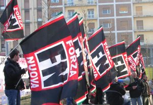 Alcuni militanti di Forza Nuova