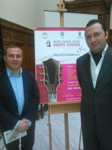 Il direttore artistico del concorso Lorenzo Ciuffreda con 