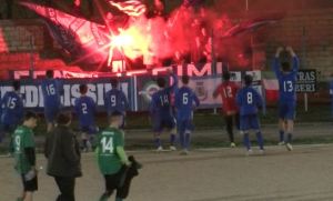 Lo Stornarella Calcio festeggia davanti ai Fedelissimi