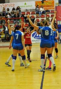 Una esultanza della Real Sport Orta Nova