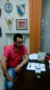 Il presidente dell'Atletico Orta Nova Davis Grieco
