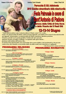 Il programma degli eventi