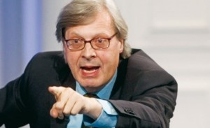 Il critico d'arte Vittorio Sgarbi
