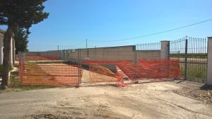 I lavori presso il cimitero comunale