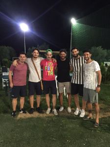 Il presidente Grieco con Lamanna, Caputo, Sacchitelli, Gervasio e il tecnico Iorio