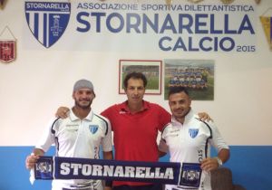 Fiore e Valente con il tecnico De Martino