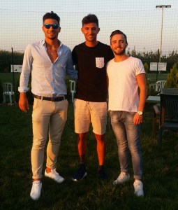 Rocco Mastropieri e Luca Zanni con il tecnico Leo Iorio