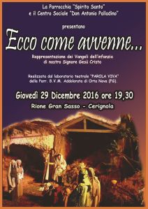 La locandina dell'evento